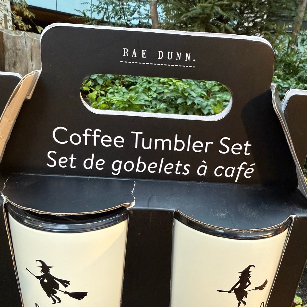 🖤🧙🧙♀️ Rae Dunn ‘Bad Witch Good Witch’ Coffee Tumbler Gift Set NWT - Picture 7 of 9